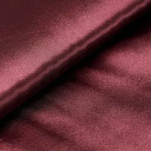 10 Yards 54" Burgundy Satin Fabric Bolt