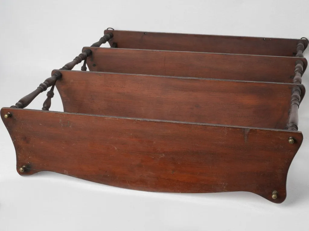 19th-Century French Walnut Wall-Mounted Shelves 29¼"