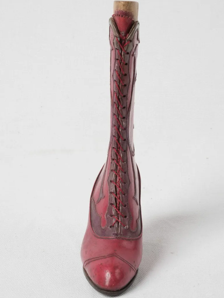 19th-century ladies boot sample model 7"