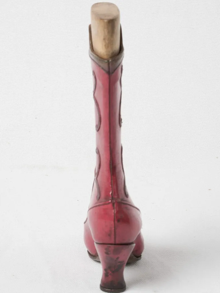 19th-century ladies boot sample model 7"