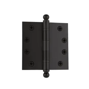 4" Ball Tip Heavy Duty Hinge with Square Corners in Timeless Bronze