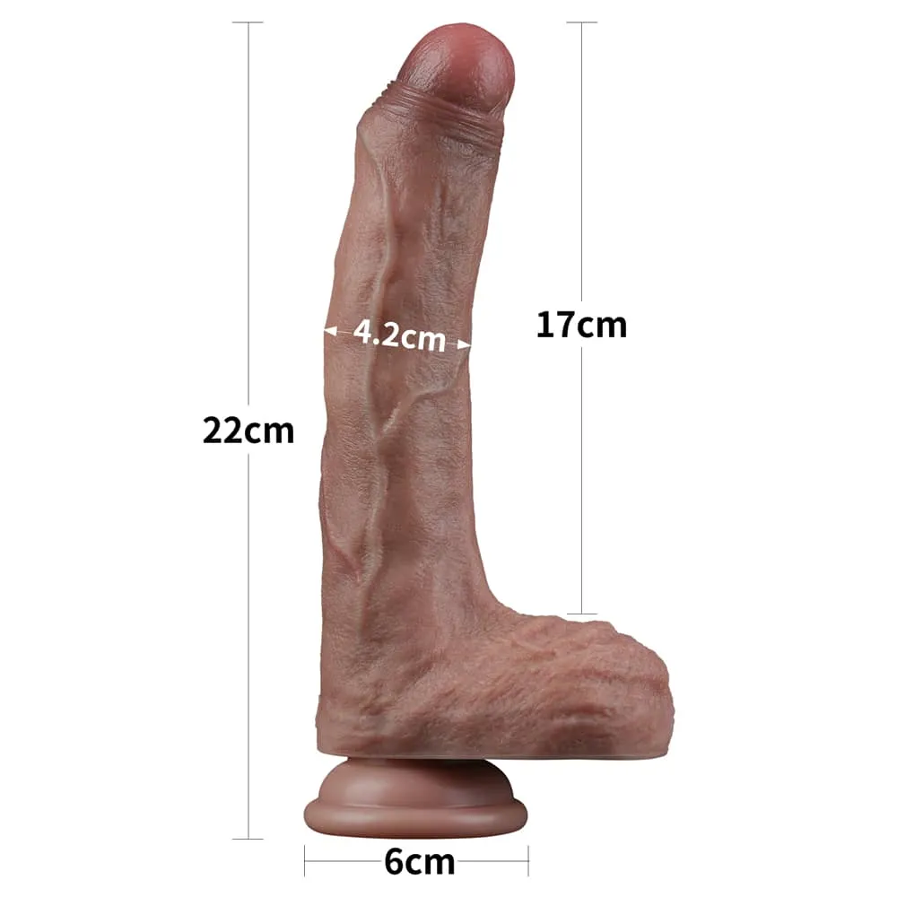 8.5'' Dual Density Silicone Cock