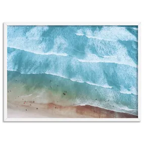 Aerial Summer Sea & Waves Landscape - Art Print