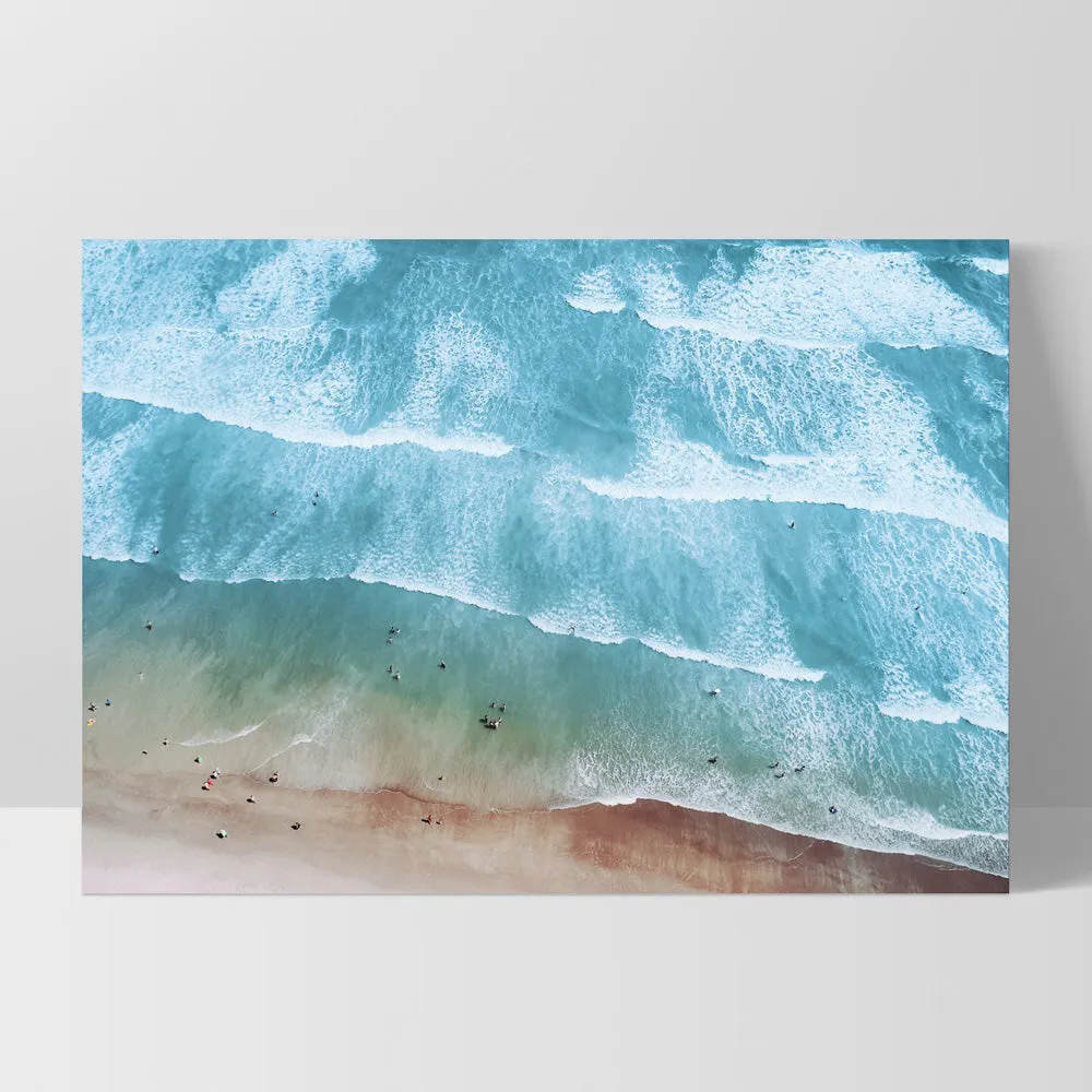 Aerial Summer Sea & Waves Landscape - Art Print