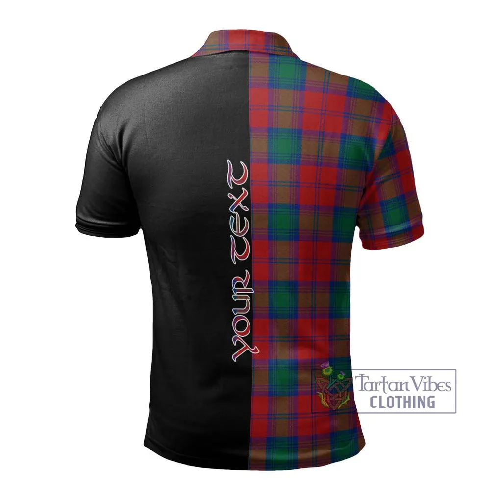 Affleck Tartan Polo Shirt with Family Crest and Half Of Me Style