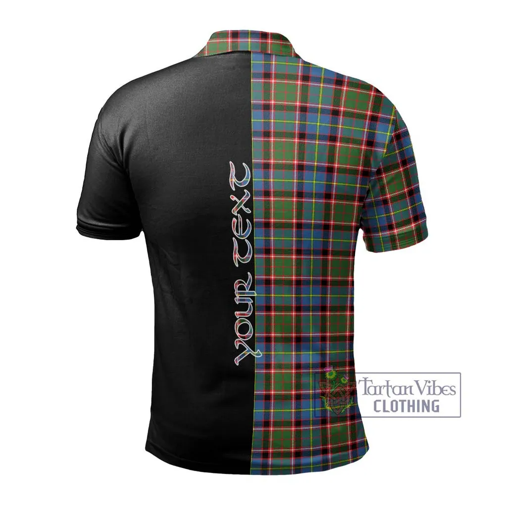 Aikenhead Tartan Polo Shirt with Family Crest and Half Of Me Style