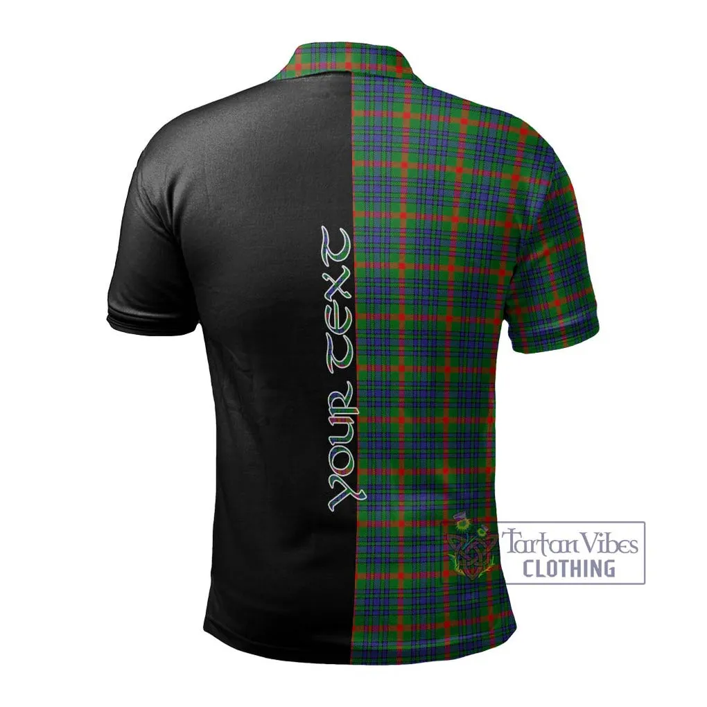 Aiton Tartan Polo Shirt with Family Crest and Half Of Me Style