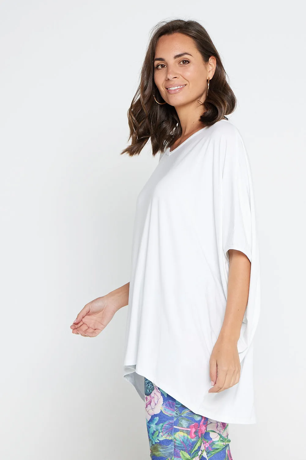 Alana Bamboo Top - White