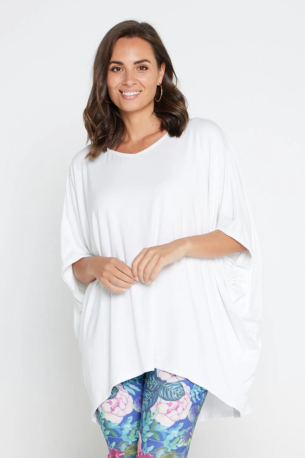 Alana Bamboo Top - White