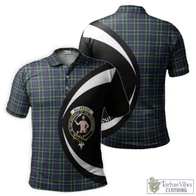 Allardice Tartan Men's Polo Shirt with Family Crest Circle Style