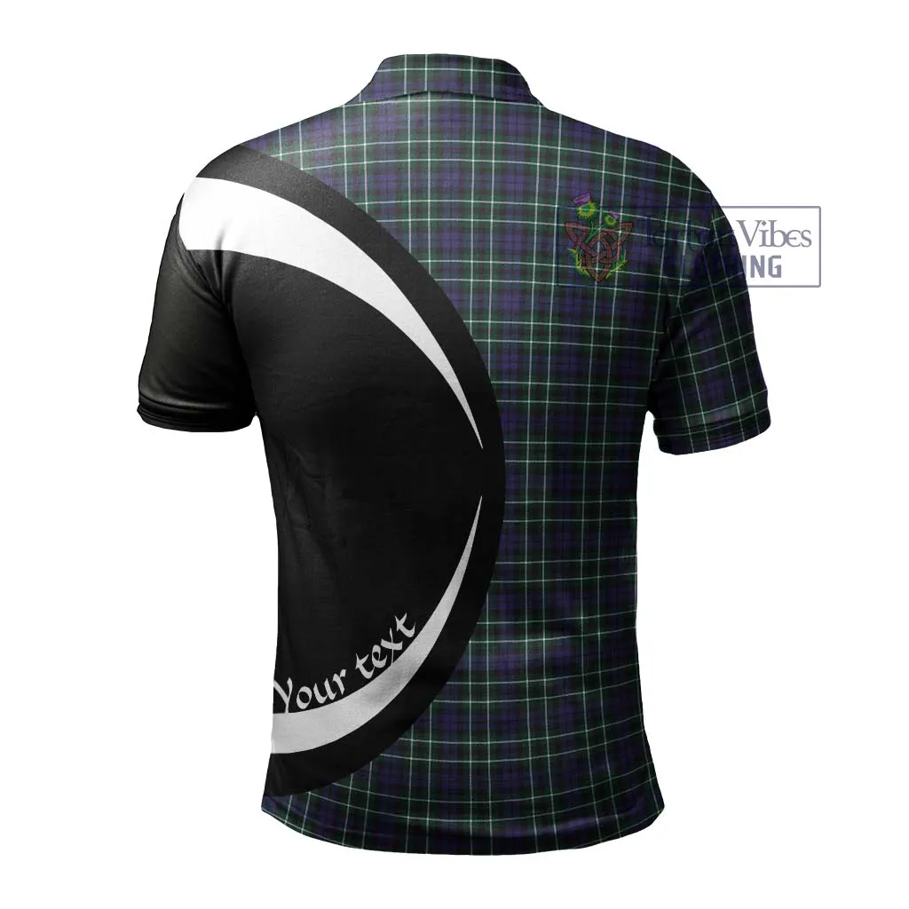 Allardice Tartan Men's Polo Shirt with Family Crest Circle Style