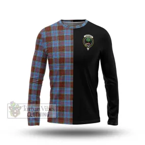 Anderson Modern Tartan Long Sleeve T-Shirt with Family Crest and Half Of Me Style