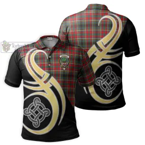 Anderson of Arbrake Tartan Polo Shirt with Family Crest and Celtic Symbol Style