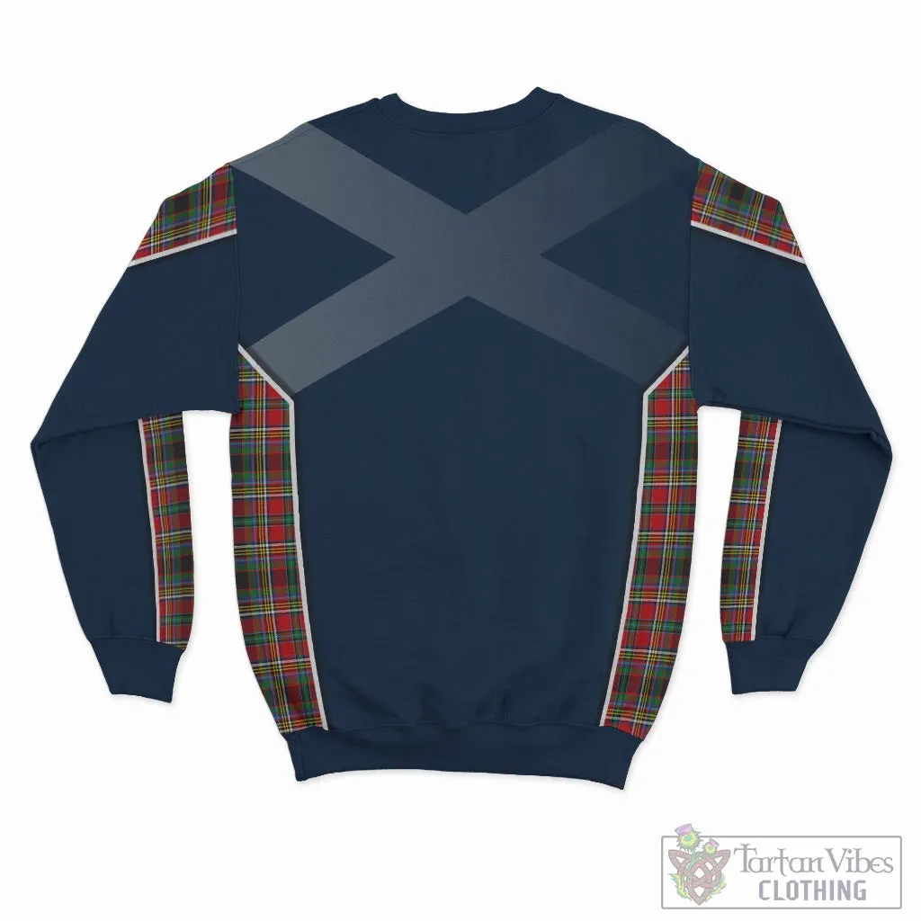 Anderson of Arbrake Tartan Sweatshirt with Family Crest and Scottish Thistle Vibes Sport Style