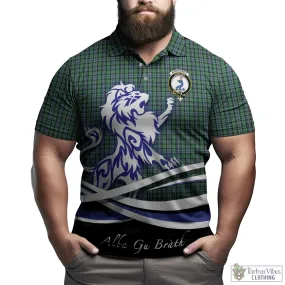 Arbuthnot Tartan Polo Shirt with Alba Gu Brath Regal Lion Emblem