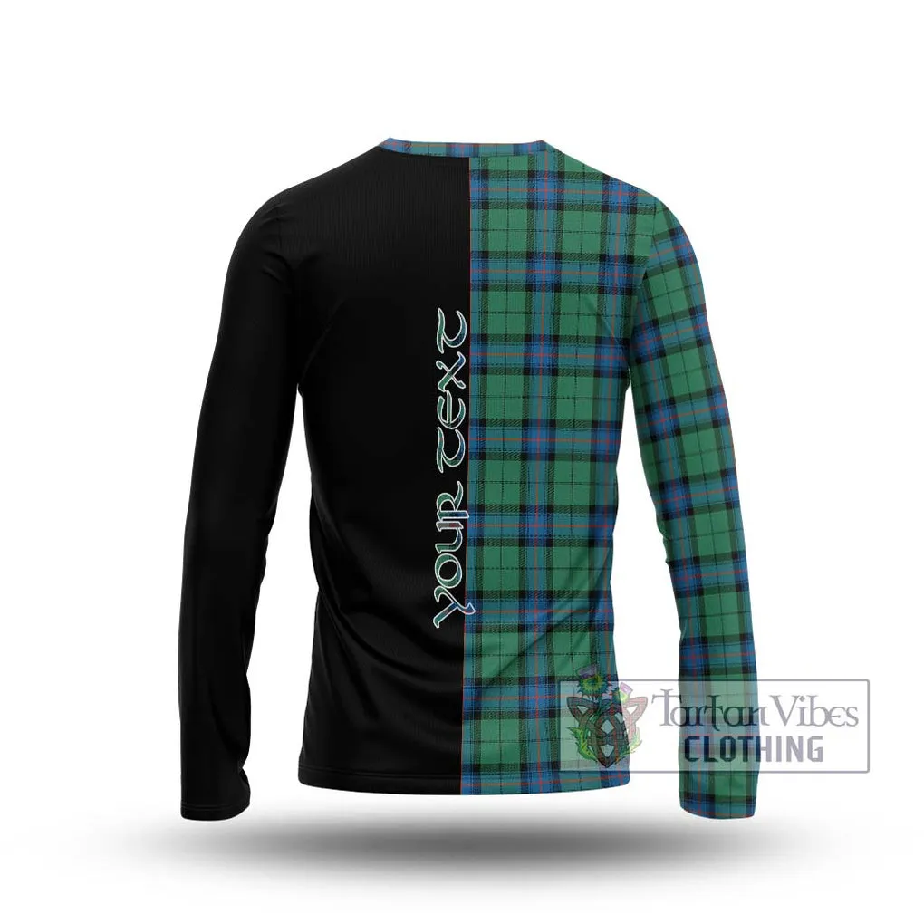 Armstrong Ancient Tartan Long Sleeve T-Shirt with Family Crest and Half Of Me Style