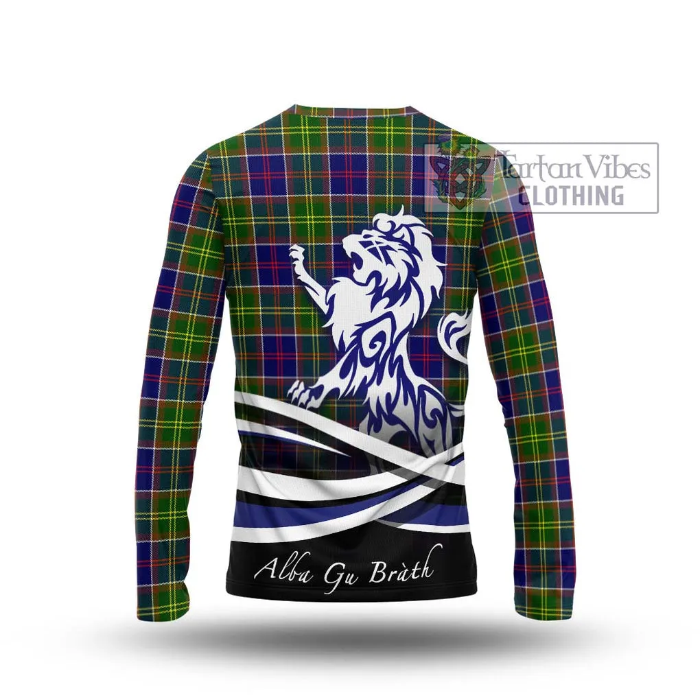 Arnott Tartan Long Sleeve T-Shirt with Alba Gu Brath Regal Lion Emblem