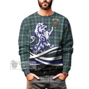 Baillie Ancient Tartan Sweatshirt with Alba Gu Brath Regal Lion Emblem