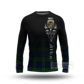 Bannatyne Tartan Long Sleeve T-Shirt Featuring Alba Gu Brath Family Crest Celtic Inspired