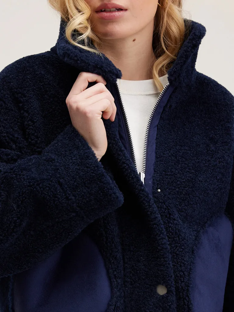 Bellerose Edwige Fleece Jacket in Naval