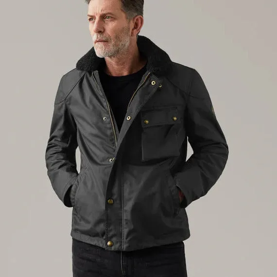 Belstaff Convoy Waxed Cotton Jacket Black