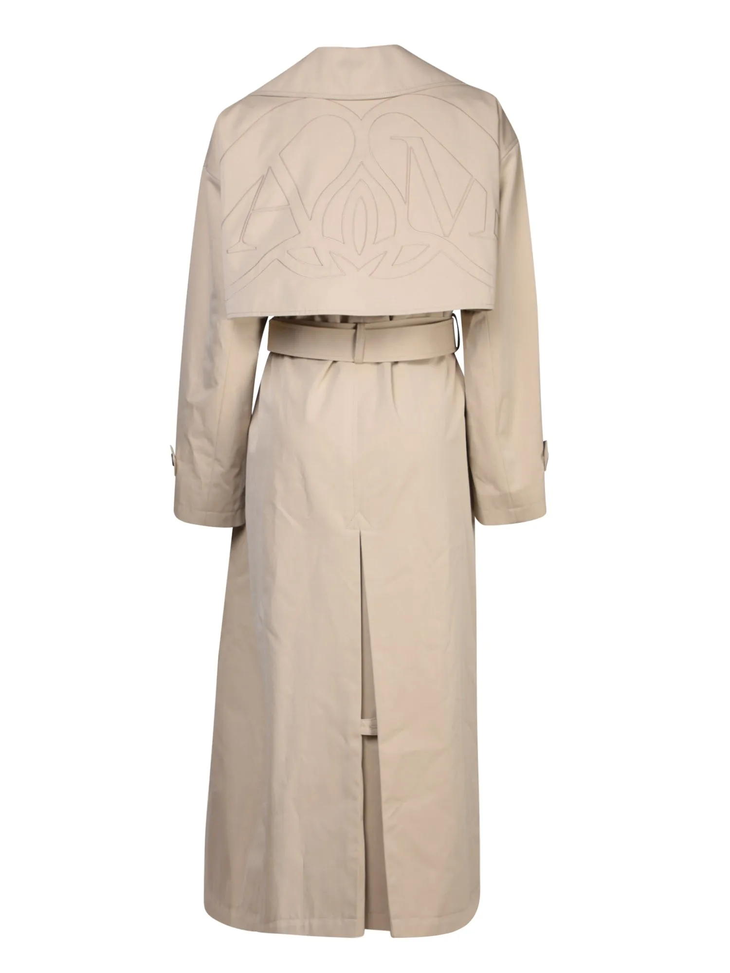 Belted trench coat