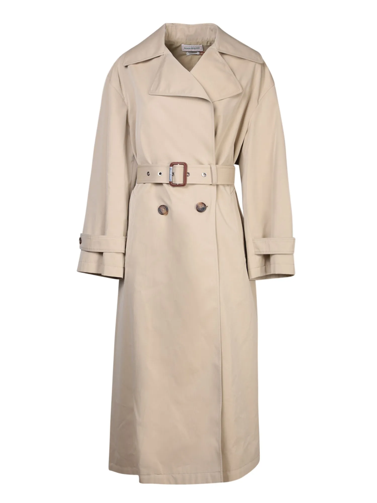 Belted trench coat