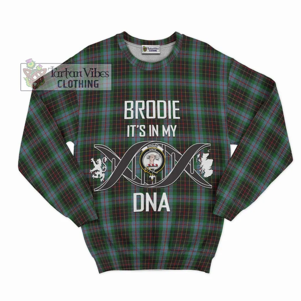 Brodie Hunting Tartan Sweatshirt with Family Crest DNA In Me Style