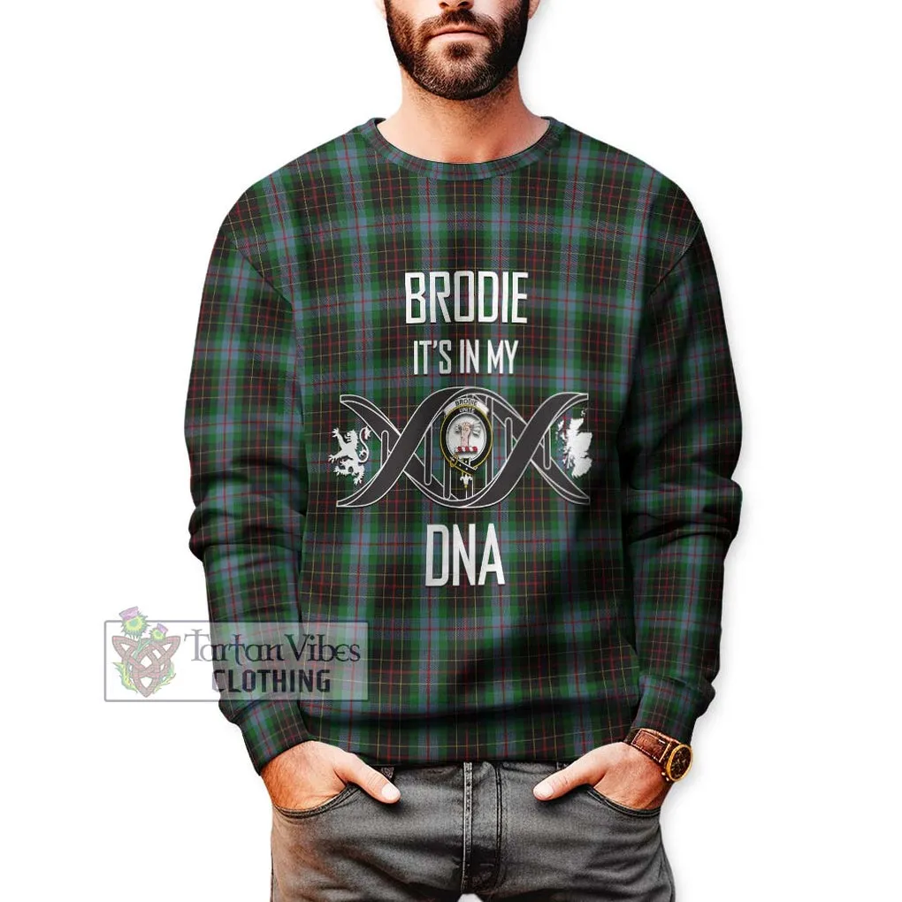 Brodie Hunting Tartan Sweatshirt with Family Crest DNA In Me Style