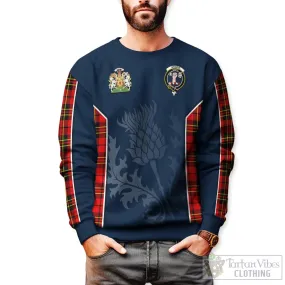 Brodie Modern Tartan Sweatshirt with Family Crest and Scottish Thistle Vibes Sport Style