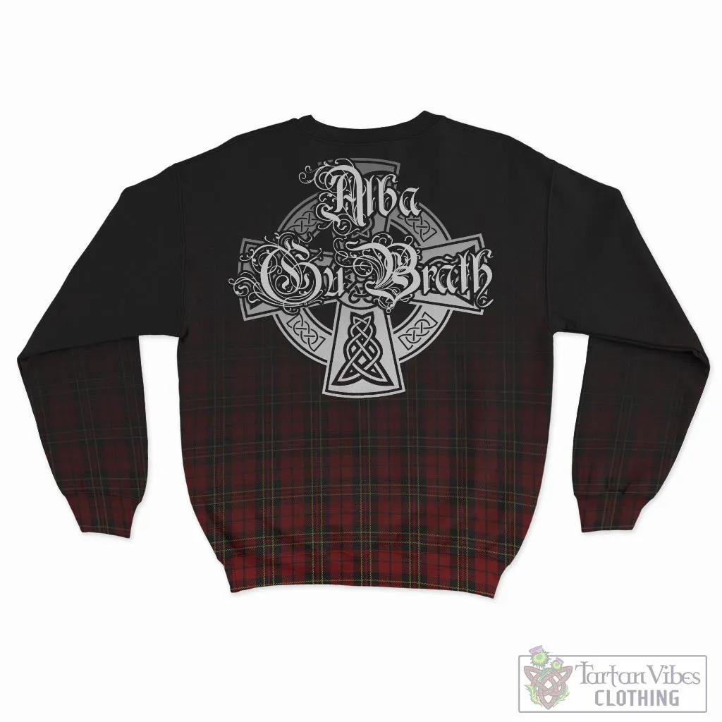 Brodie Tartan Sweatshirt Featuring Alba Gu Brath Family Crest Celtic Inspired