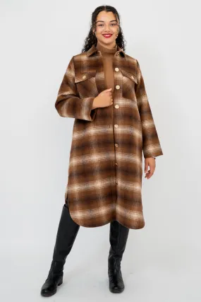 Bronwyn Coat, Cinnamon, Boiled Wool