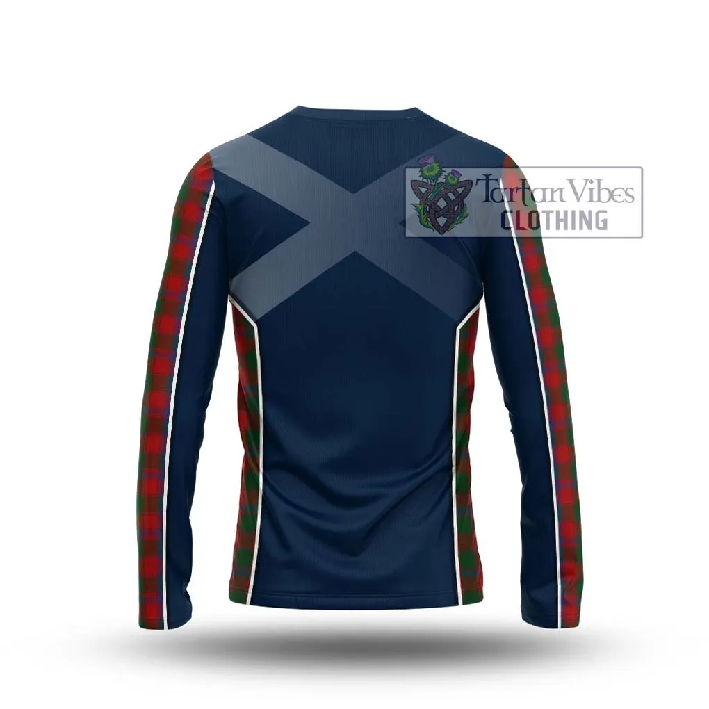 Bruce Old Tartan Long Sleeve T-Shirt with Family Crest and Lion Rampant Vibes Sport Style