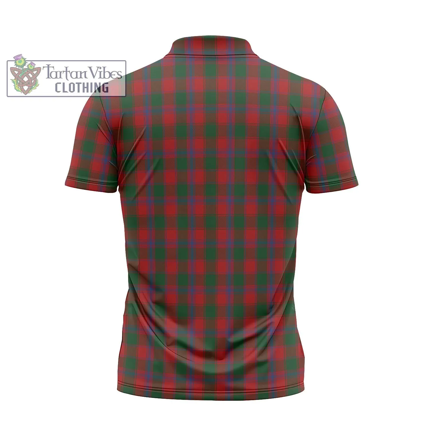 Bruce Old Tartan Zipper Polo Shirt