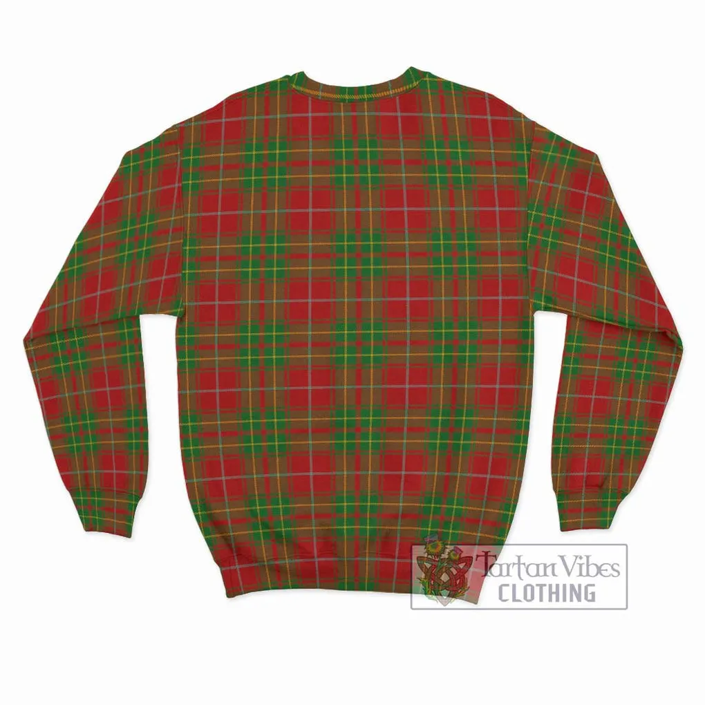 Burnett Tartan Sweatshirt with Family Crest DNA In Me Style