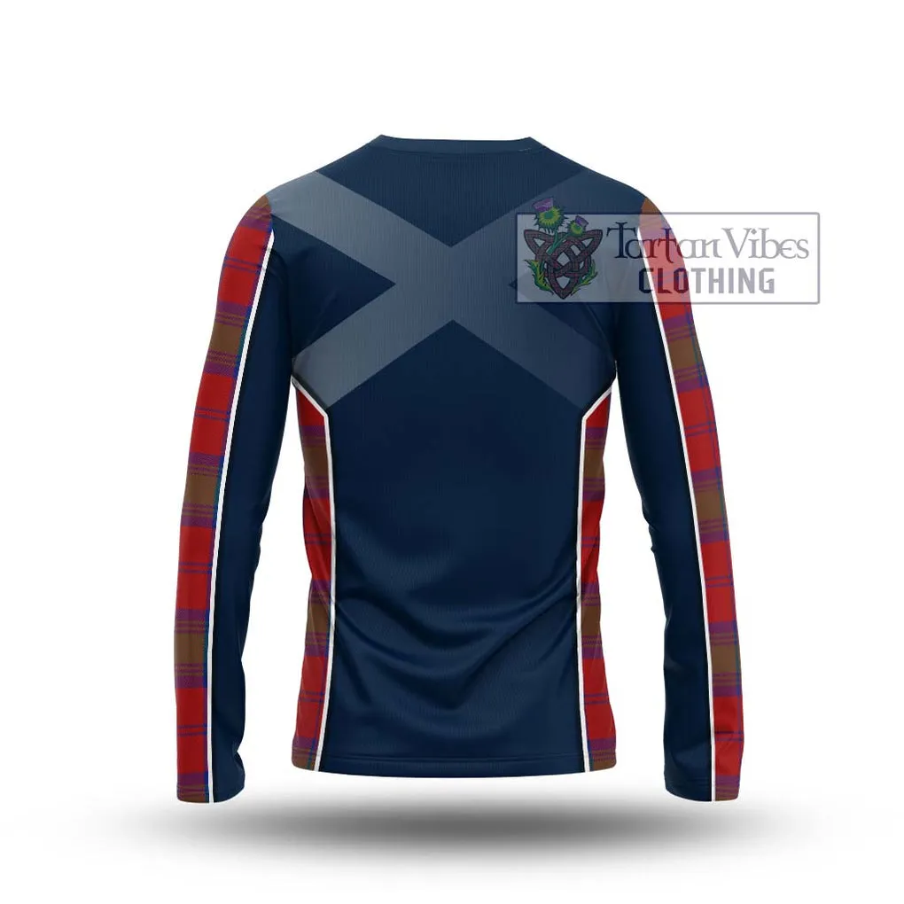 Byres (Byses) Tartan Long Sleeve T-Shirt with Family Crest and Lion Rampant Vibes Sport Style