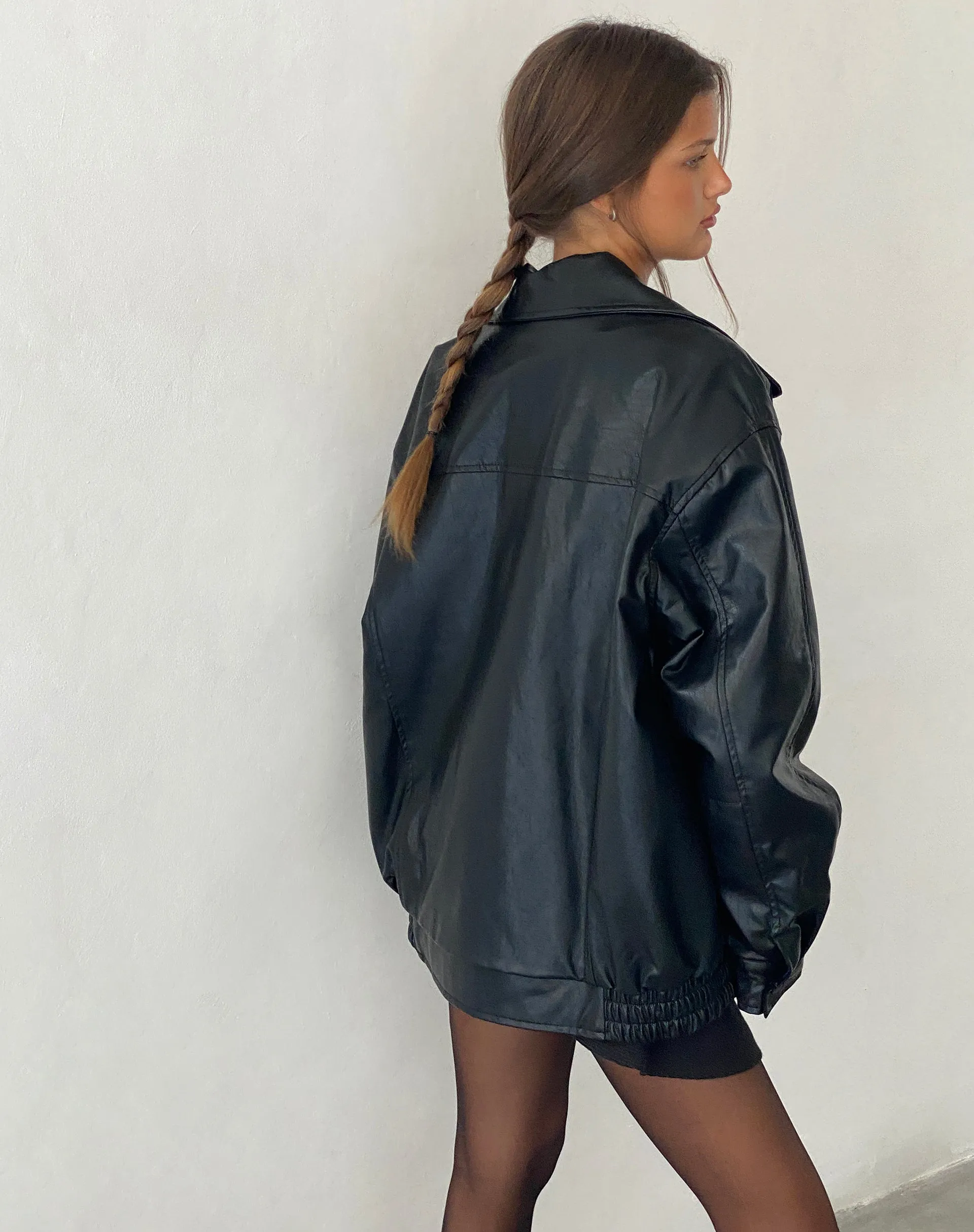 Cavita Jacket in Pu Black