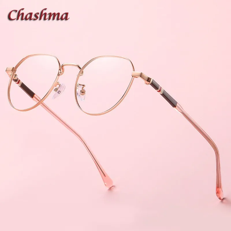 Chashma Ochki Unisex Full Rim Round Stainless Steel Acetate Eyeglasses 1921