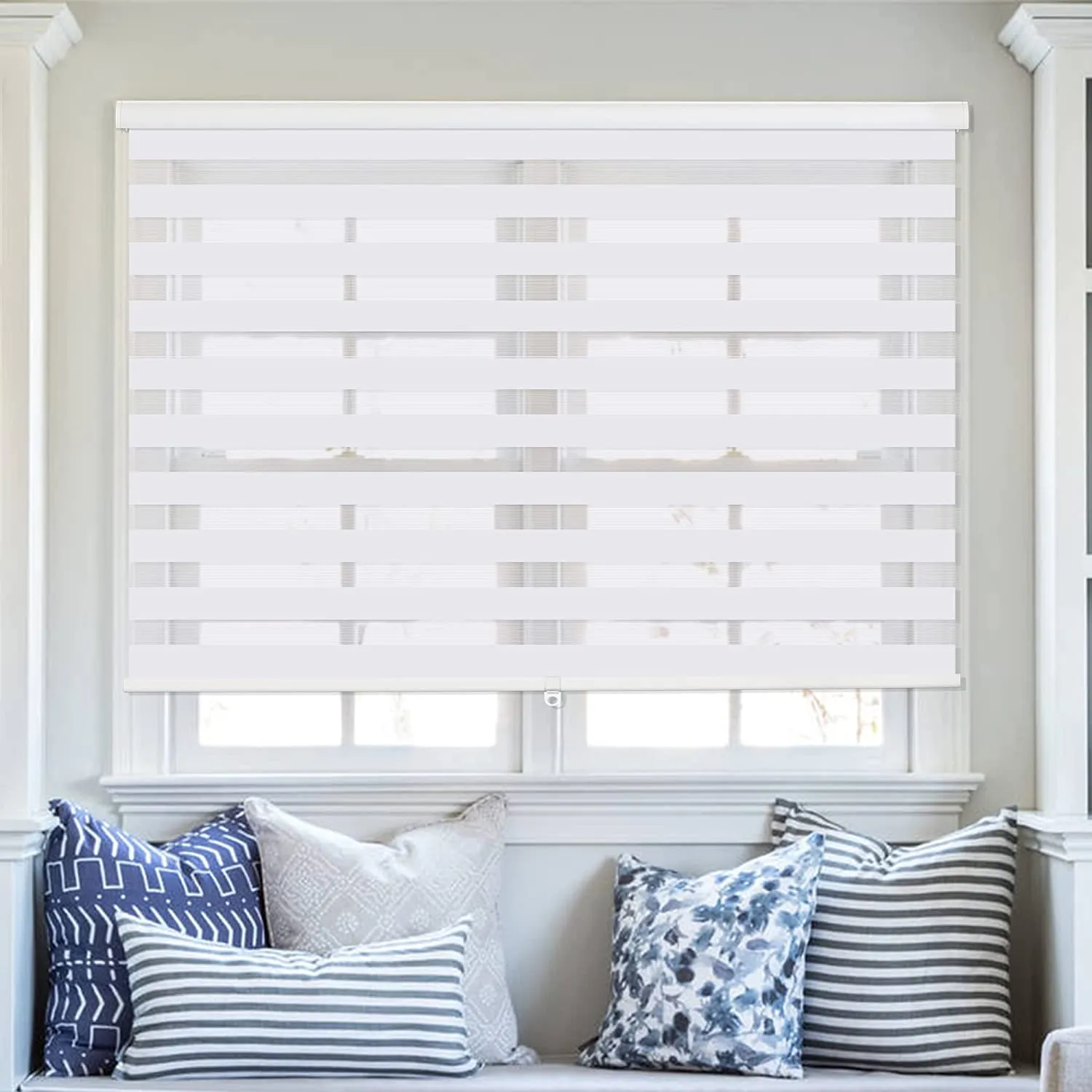 Cordless Zebra Blinds for Windows