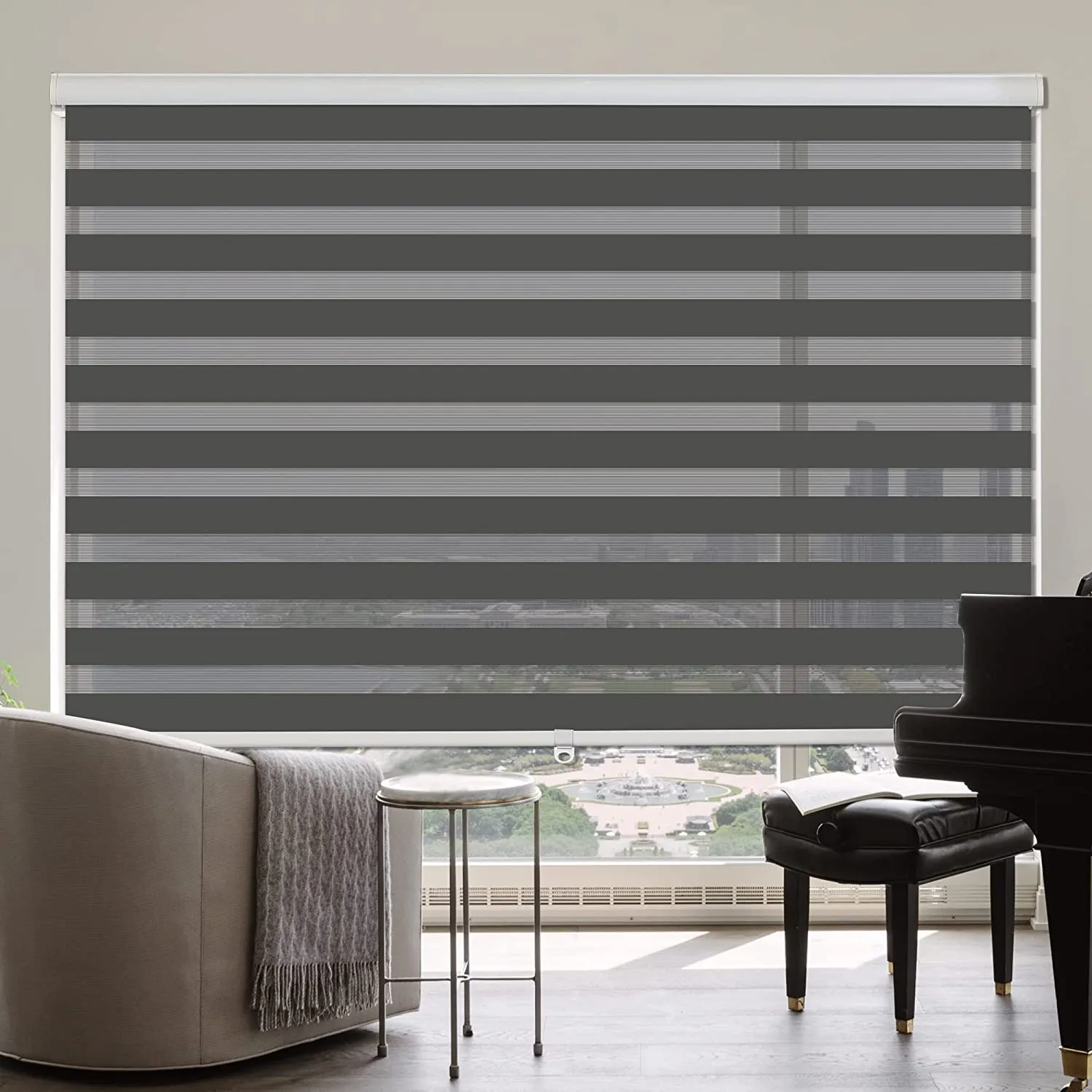 Cordless Zebra Blinds for Windows