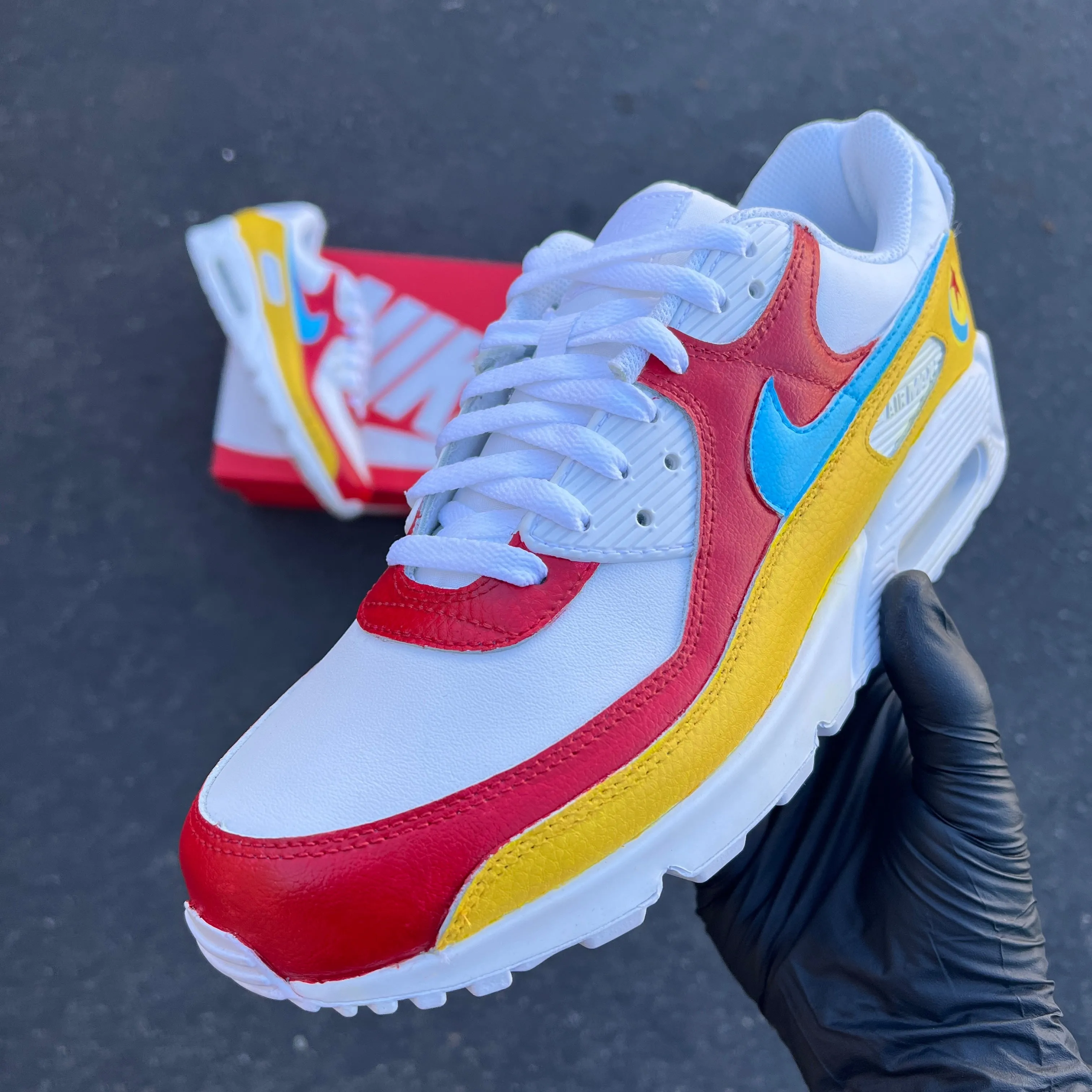 Custom Painted Pixar Nike Air Max 90 Sneakers