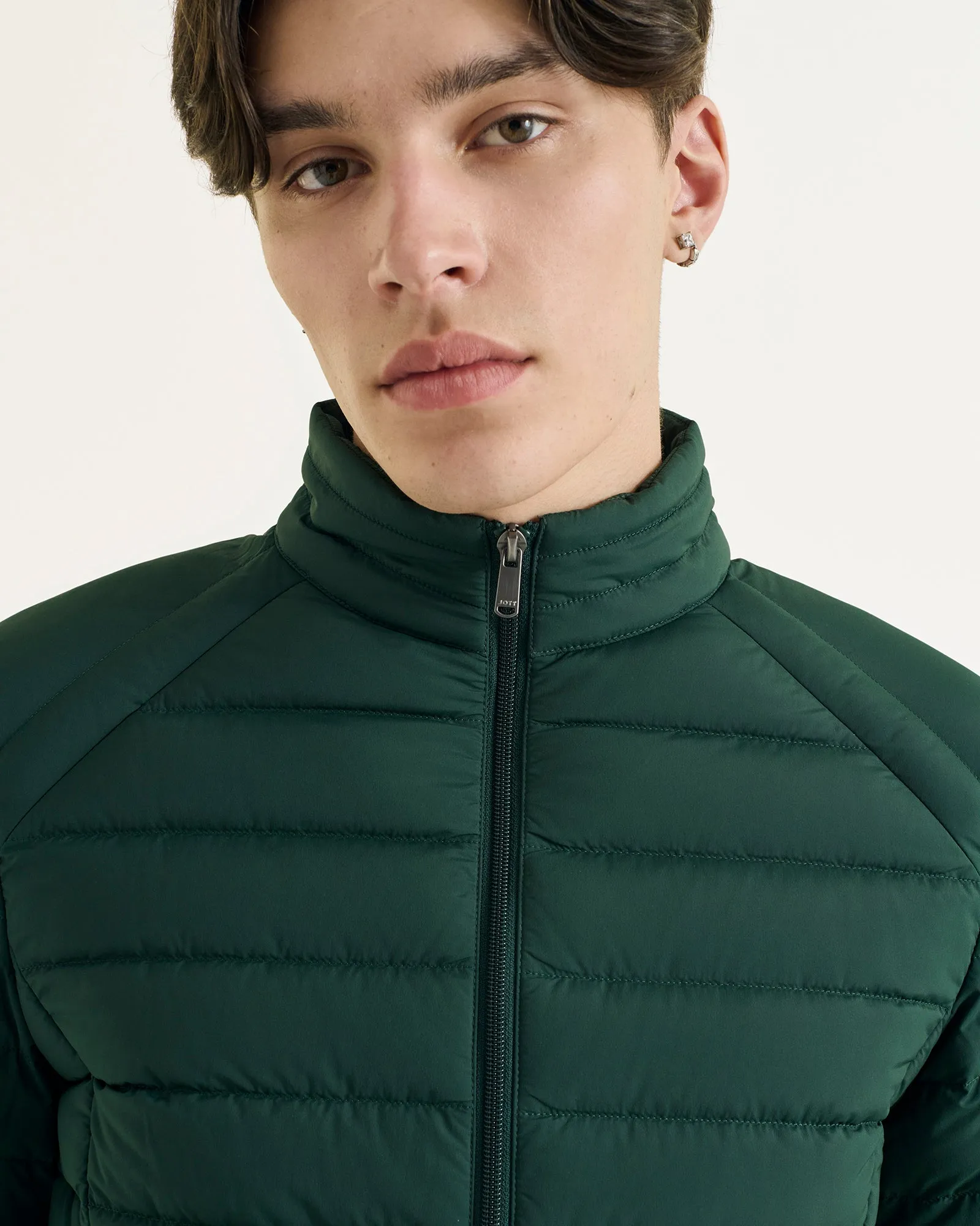 Deep forest Aragon lightweight stretch puffer jacket