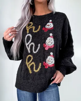 DOORBUSTER Black Christmas Sweater