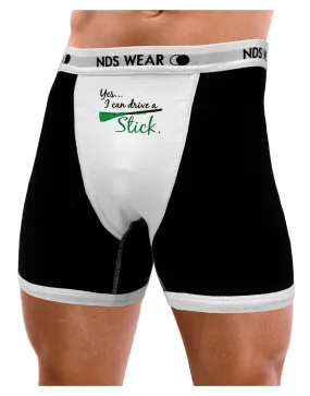 Drive Stick Green Mens Boxer Brief Underwear