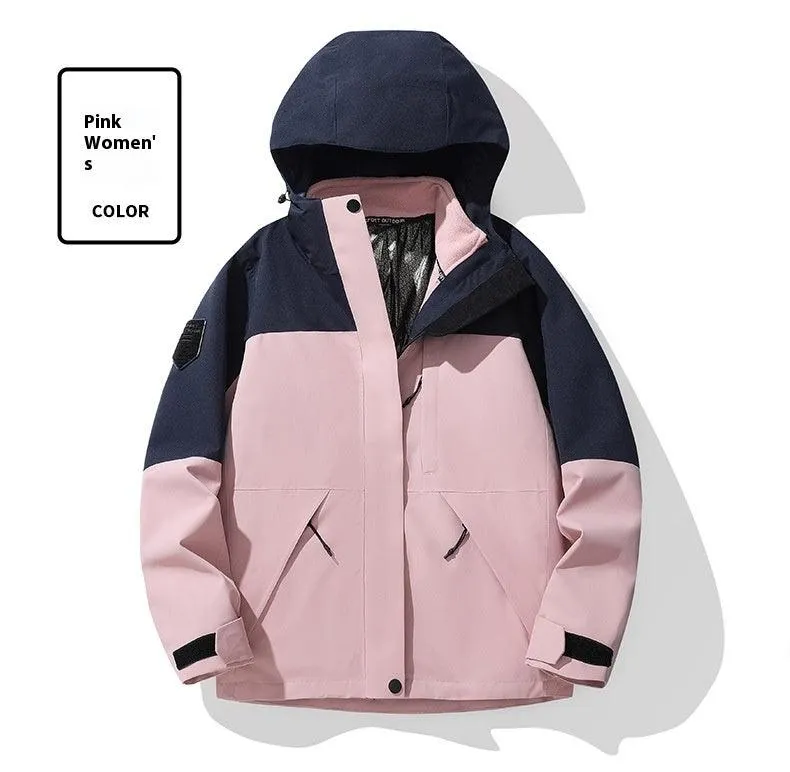 Fall Winter Waterproof Two-piece Coat Set