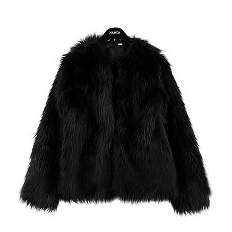 Faux Fur Coat Long Fox Fur Women's Short