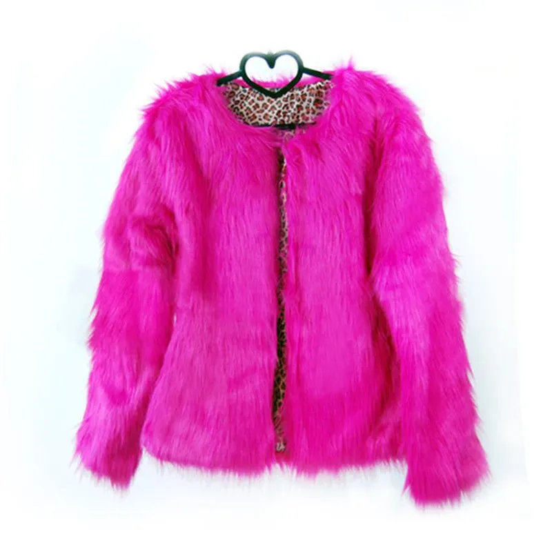 Faux Fur Coat Long Fox Fur Women's Short