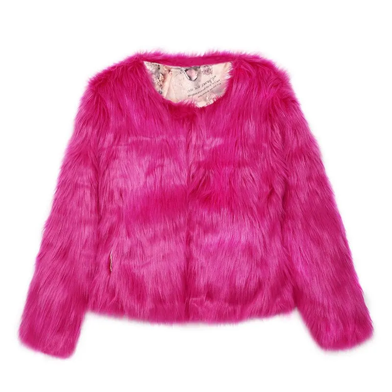 Faux Fur Coat Long Fox Fur Women's Short