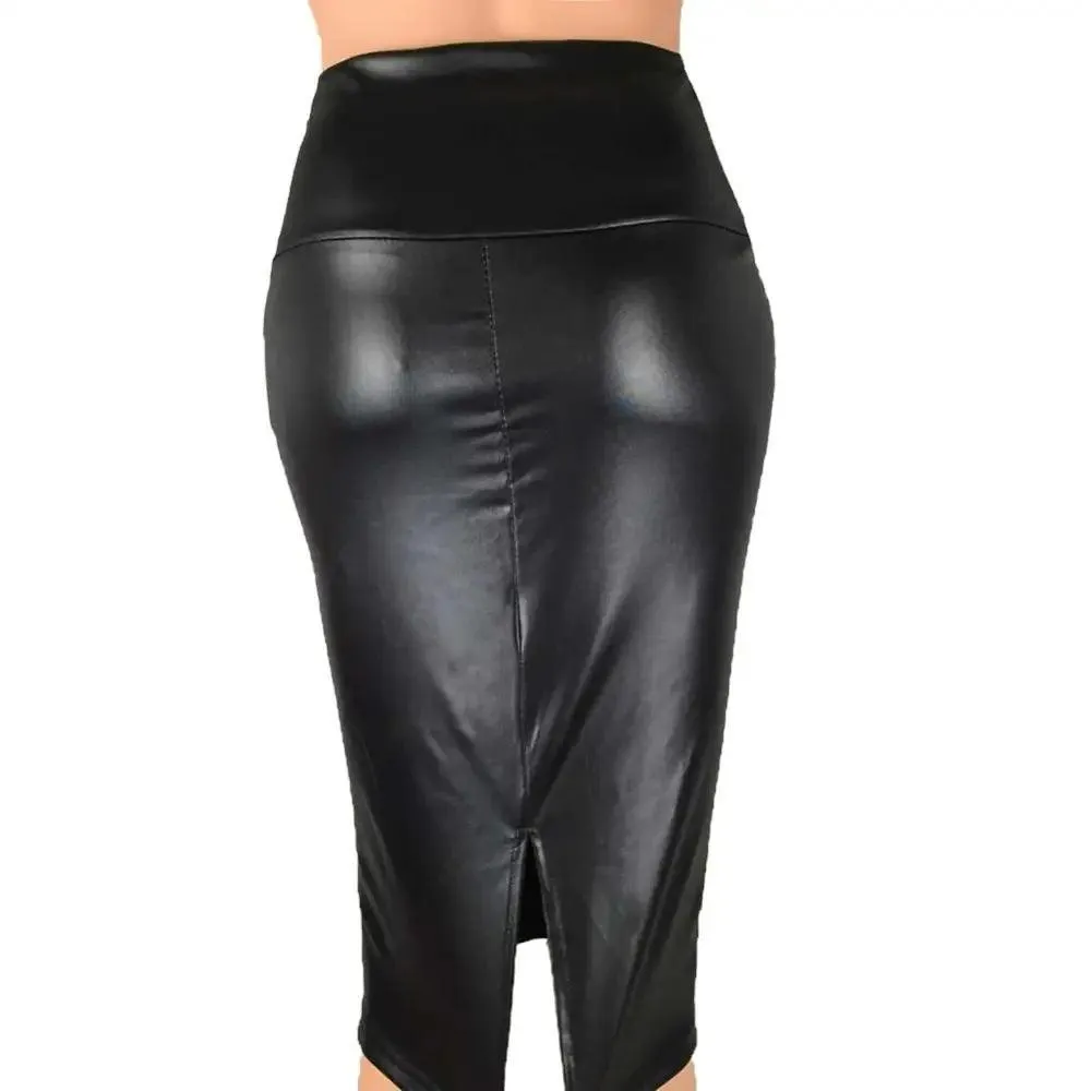 Faux Leather Pencil Skirt: Chic Elegance for Stylish Women