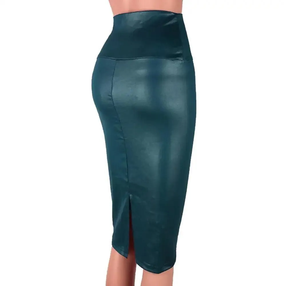 Faux Leather Pencil Skirt: Chic Elegance for Stylish Women